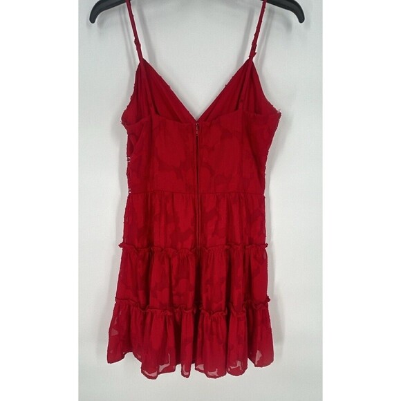 Women’s Altar’d State Dress    sleeveless V-Neck Cocktail Dress Red‎  Sz M - Picture 2 of 6